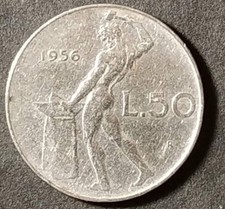 50 lire Repubblica ITALIANA formati vecchi e nuovi dal 1956 al 1996 VULCANO