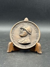 MEDAGLIA 1883-1983 COMMEMORATIVA NASCITA DUCE BENITO MUSSOLINI DOVIA PREDAPPIO