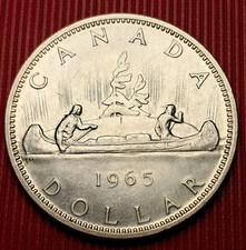 CANADA 1 DOLLARO 1965 ARGENTO