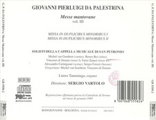 PALESTRINA: MESSE MANTOVANE