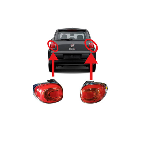 Coppia fanali posteriori fiat - coppia,