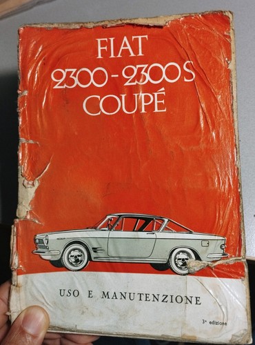 Fiat 2300 coupé libretto - fiat,