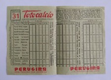SCHEDINA TOTOCALCIO ANNO 1953