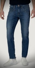 PANTALONE 5 TASCHE TOPPE JEANS JECKERSON UOMO MAN toppa DENIM MEDIO NO ALCANTARA