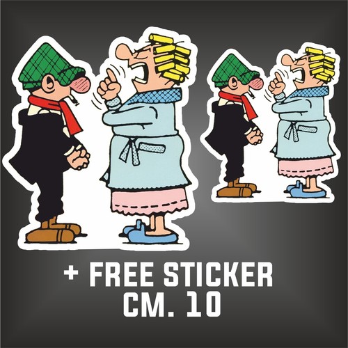 Adesivo andy capp decal - adesivo,