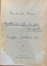 Umberto Saba - Quello che