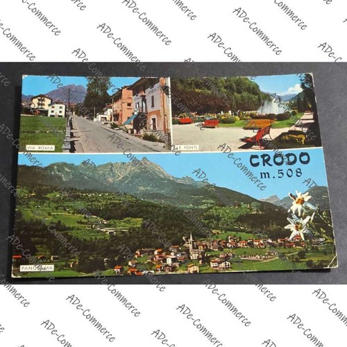 Cartolina crodo via roma - cartolina,