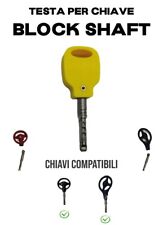 TESTA DI RICAMBIO IMPUGNATURA PER CHIAVE BLOCK SHAFT PLASTICA COLORE GIALLO v2