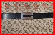 CINTURA GUCCI  NERA UNISEX TG