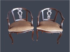 COPPIA POLTRONCINE IN NOCE