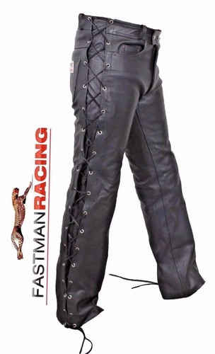 Pantaloni motociclista pelle - pantaloni,