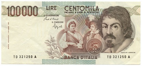100000 lire errore stampa - di,