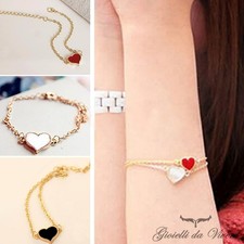CUORE BRACCIALE DONNA CATENA