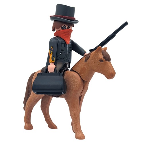 Playmobil cowboy giacca nera