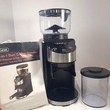 GEVI 2 in 1 Macinacaffè Burr GECGI406B-U7 Nero 35 Impostazioni di Macinatura Espresso