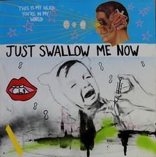 STUART SEMPLE pezzo unico acrilico e polvere di carbone su tela del 2005 (4/1)