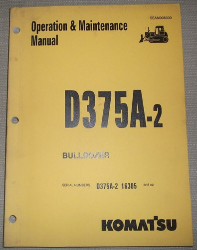 Komatsu d375a manuale - komatsu,