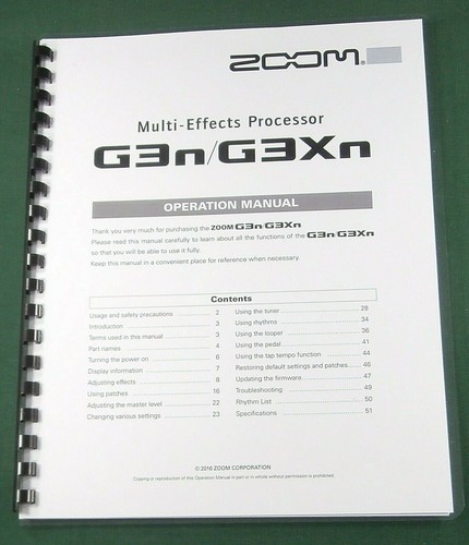 Zoom g3n g3xn manuale - zoom, /