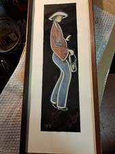 QUADRO OLIO FIGURA STILIZZATA UOMO