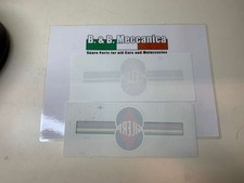 COPPIA DECALCOMANIE A SECCO ADESIVI LOGHI SERBATOIO GILERA 175 GIUBILEO MODEL...