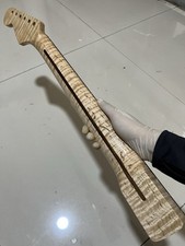 Collo chitarra elettrica colore naturale 21Frets Strat Gloss Flame Maple palissandro ST