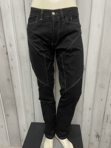 Pantaloni uomo nero biker - uomo, slim