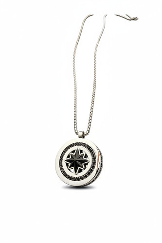 Collana uomo acciaio bussola - uomo,