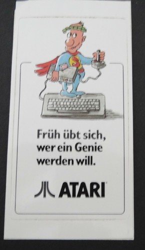 Adesivo pubblicitario atari - pubblicitario,