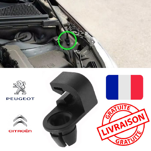 Attache clip support capot - support,