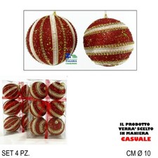 SET 4 PALLE PALLINE NATALIZIE