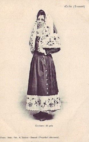 Osilo costume gala - osilo(sassari)-costume, di