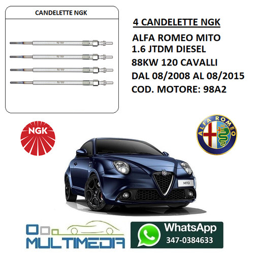 Candelette ngk power - 4,