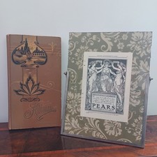 Album foto Pineider e cornice Pears decò liberty metallo vetro - anni 1920 1929