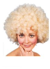 Parrucca Bionda Riccia Afro