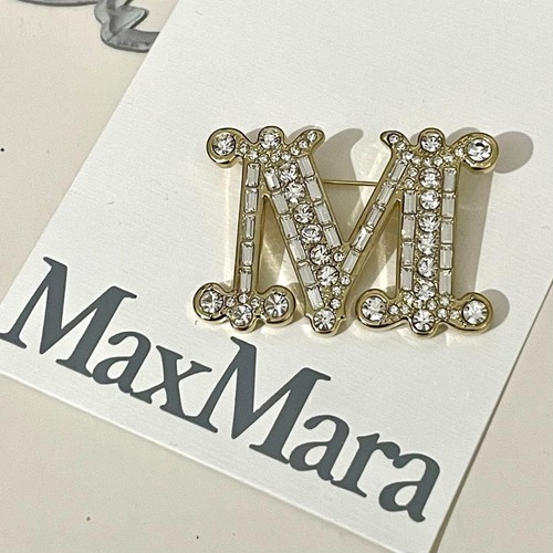 Spilla max mara cristallo oro - max,