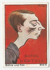 Buster Keaton cartolina dei