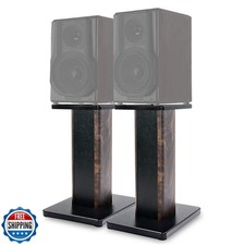 20 Pollici (50CM) - Coppia - Supporti per Altoparlanti in Legno per Scrivania Home-Cinema HiFi e S