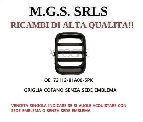 Griglia radiatore centrale - griglia,
