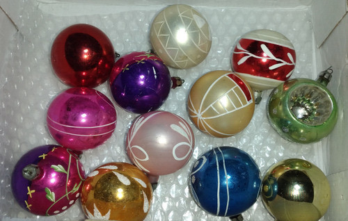 Vintage palline in vetro - -,