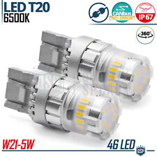 2 Lampadine LED T20 W21/5W CANbus Luce Potente Bianco FREDDO 6500K Plug & Play