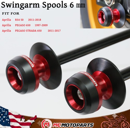 6mm swingarm sliders spools - swingarm,