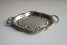 Piccolo Vassoio in Argento925-Lavorato a Mano-12 cm-Produzione Anni 80-Vintage