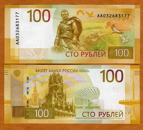 Russia 100 rubli 2022 - rubli,,