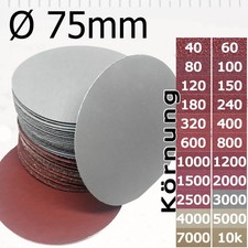 Dischi abrasivi fini velcro 75