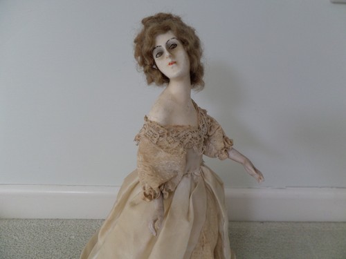 Bambola art decò wax over - bambola,