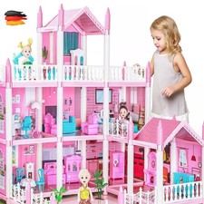 Casa delle bambole casa dei giocattoli casa delle Barbie casa delle bambole villa delle bambole ACCESSORI con luce IT