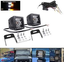 3 " 12V 24V Ditch Luci LED Kit Laterale Strobo Ambra Bianco Camion SUV 4x4 Atv
