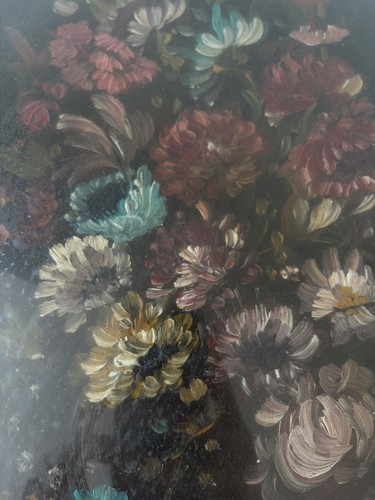 Quadro floreale vintage ovale