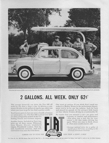 Fiat 600 print - 1960, porte