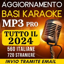 Aggiornamento TUTTO IL 2024  Basi MP3 con testo per KARAOKE Professionali